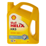 Shell Helix HX5 20W-50 Premium Multi-Grade Motor Oil – 4 Liters | High Mileage Engine Oil