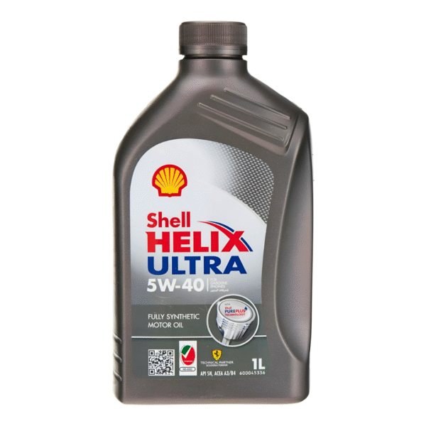 Shell Helix Ultra 5W-40 Fully Synthetic Engine Oil – 1 Liter | Pure Plus Technology for Ultimate Engine Protection