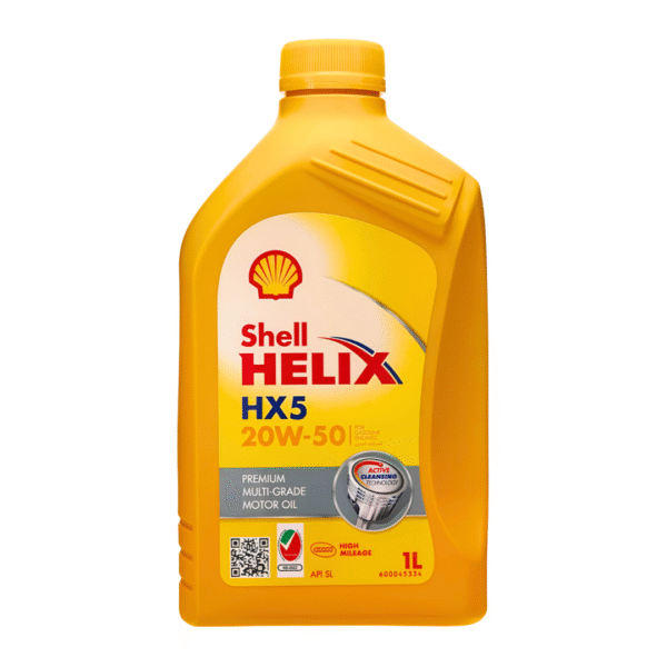 Shell Helix Hx5 20W-50 Premium Multi-Grade Motor Oil 1 Liter