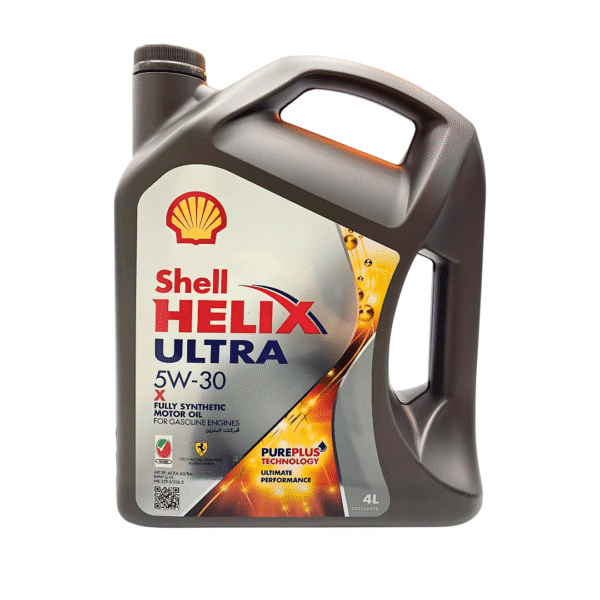 Shell Helix Ultra 5W-30 Fully Synthetic Engine Oil – 4 Liters | Pure Plus Technology for Maximum Performance & Engine Protection