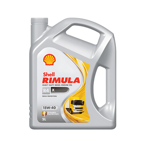 Shell Rimula R4 X 15W-40 CI-4 Diesel Engine Oil – 5 Liters | Heavy-Duty Protection for Commercial and Off-Road Diesel Engines