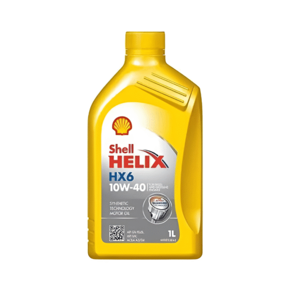 Shell Helix HX6 10W-40 Semi-Synthetic Engine Oil – 1 Liter | Enhanced Wear Protection & Engine Cleanliness