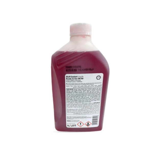 Shell Coolant Longlife Red 50/50 – 1 Litre | Advanced Engine Cooling & Corrosion Protection