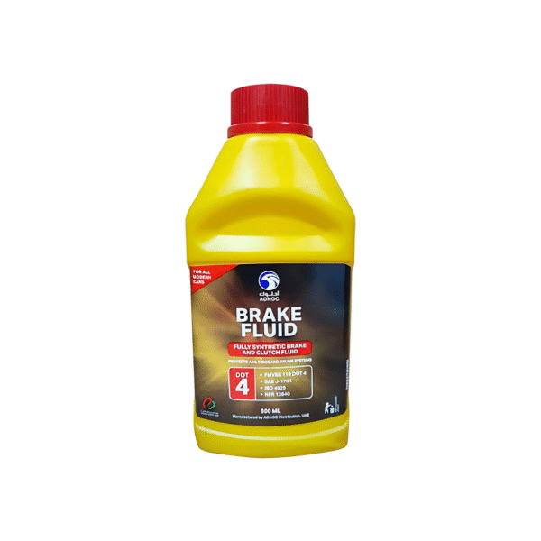 ADNOC DOT-4 Brake Fluid 500ml – Premium Synthetic Hydraulic Brake & Clutch Fluid for High-Performance Vehicles