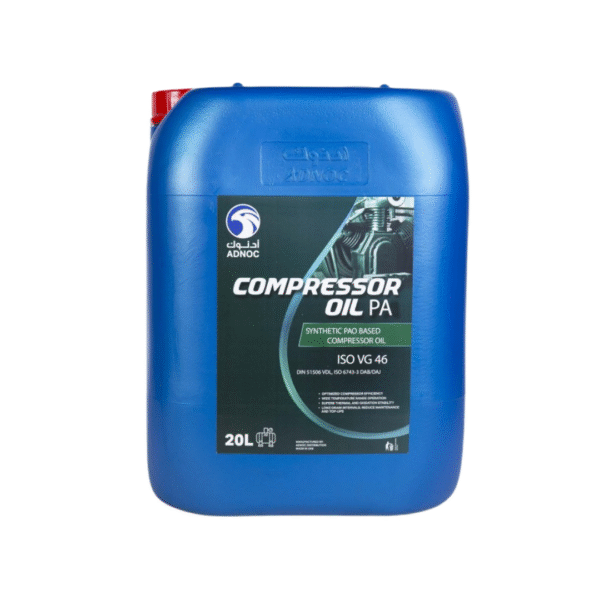 ADNOC Compressor Oil VG-46 – 20L | Premium ISO VG 46 Lubricant for Air Compressors