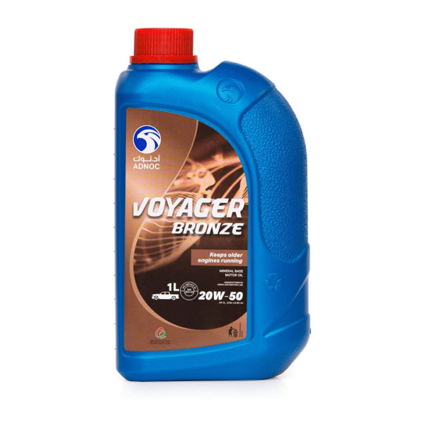 ADNOC Voyager Bronze 20W-50 SL 1L – Premium Multigrade Engine Oil for Gasoline Engines