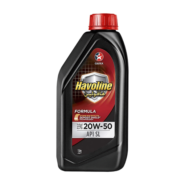Caltex Havoline Formula 20W-50 SL – 1 Liter | High-Performance Engine Oil for Gasoline & Light Diesel Engines