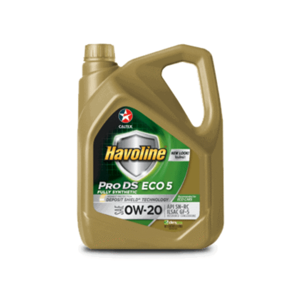 Caltex Havoline Pro DS Fully Synthetic 0W-20 – 4 Liters | Advanced Full Synthetic Engine Oil for Modern Petrol Vehicles
