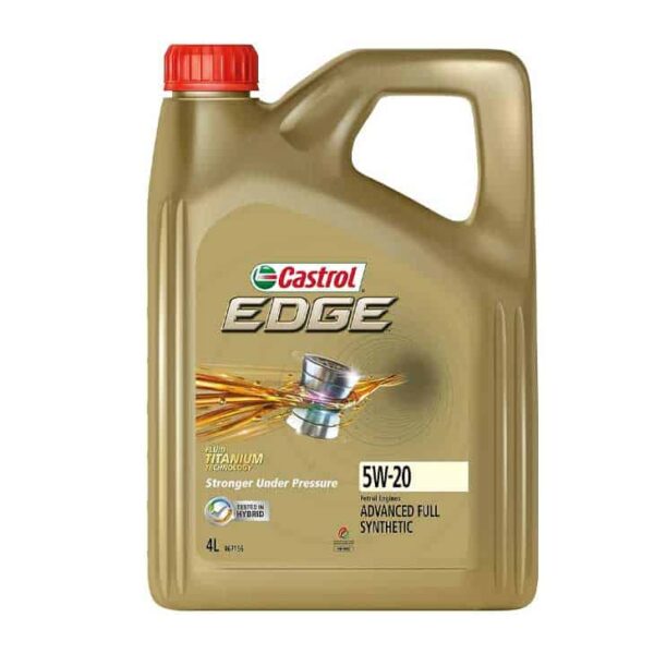 Castrol EDGE 5W-20 Full Synthetic Motor Oil – 4L | Titanium Technology for Maximum Performance & Protection