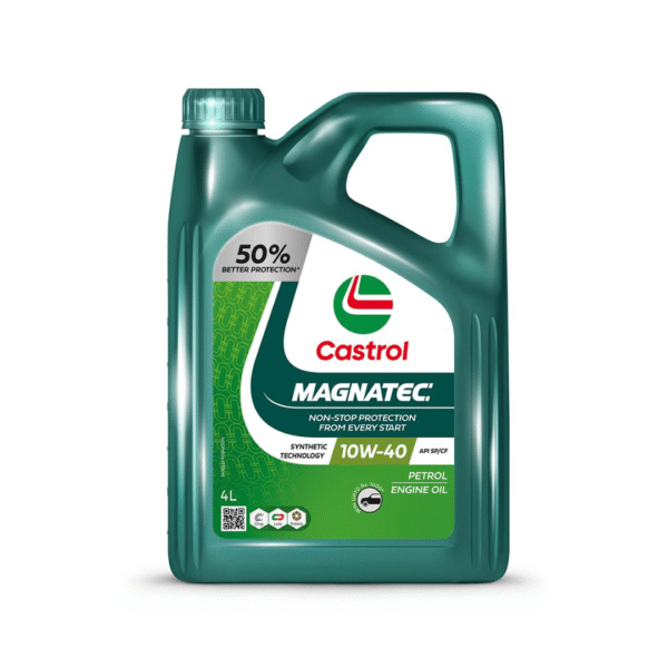 Castrol MAGNATEC 10W-40 SN Engine Oil – 4L | Semi-Synthetic with Intelligent Molecules | Advanced Start-Up Protection