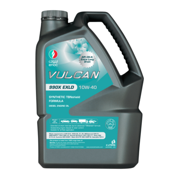 ENOC VULCAN 990X 10W-40 CK-4 5L – Advanced Heavy-Duty Diesel Engine Oil for Maximum Protection