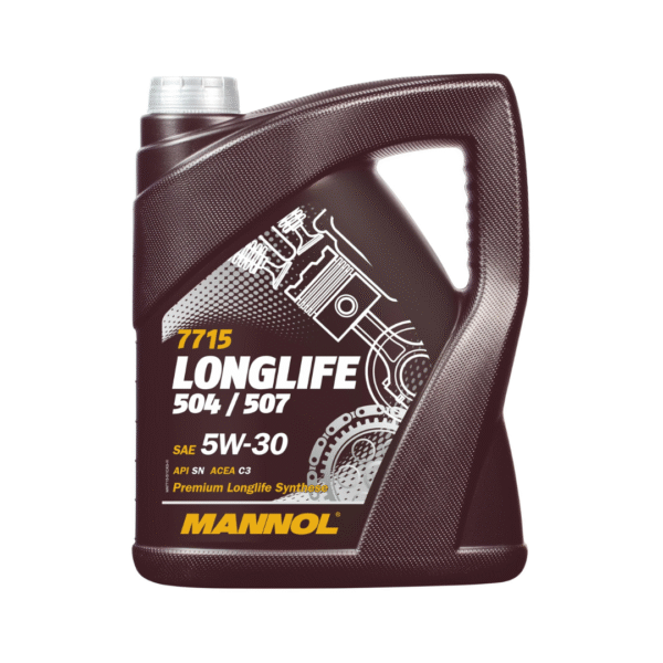 MANNOL MN7715 Longlife 504/507 5W-30 SN – 4 Litre | Fully Synthetic Engine Oil for Modern VW & Mercedes Engines