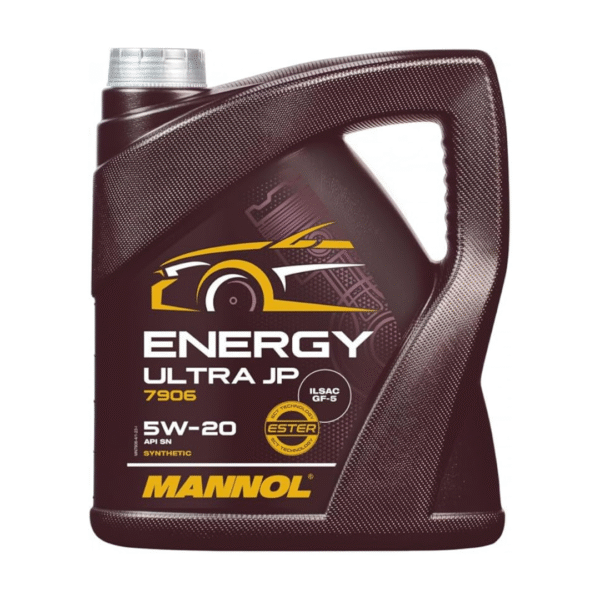 MANNOL MN7906 Energy Ultra JP 5W-20 – 4 Litre | Fully Synthetic Engine Oil for Modern Petrol Engines