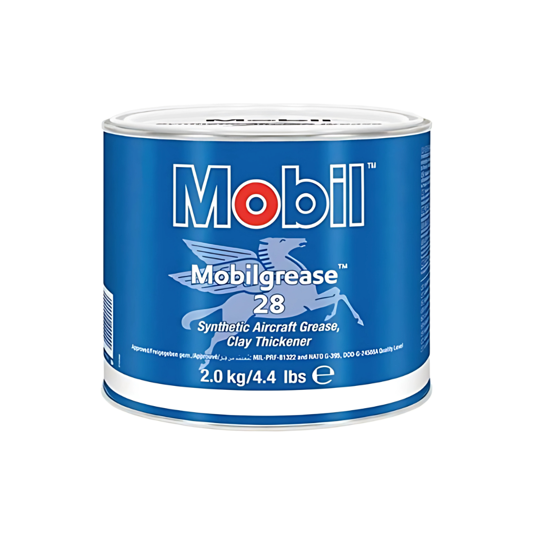MOBIL GREASE 28 AIRCRAFT 2Kg Mobil Grease 28 Aircraft Grease – 2Kg | High-Temperature Synthetic Aviation Grease | MIL-PRF-81322 Performance - Image 1