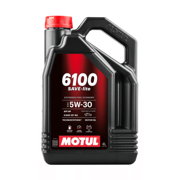 MOTUL 6100 SAVElite 5W‑30 Engine Oil – 4 L | Synthetic-Blend for Gasoline & Diesel Engines