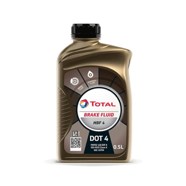 TOTAL HBF DOT 4 Brake Fluid – 500ml | High-Performance Hydraulic Brake & Clutch Fluid