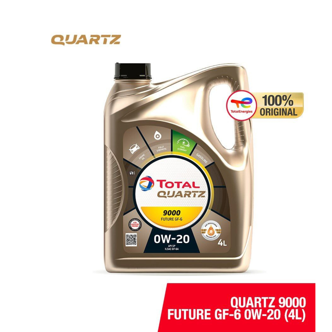 TOTAL QUARTZ 9000 0w20 FUT GF6 3x4L TOTAL QUARTZ 9000 0W-20 FUTURE GF6 Engine Oil – 4L | Fully Synthetic Motor Oil for Modern Gasoline Engines - Image 1
