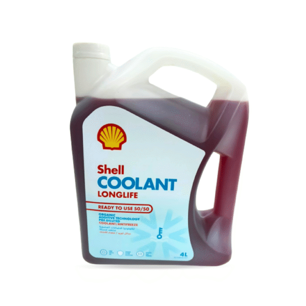 Shell Coolant Longlife Red 50/50 – 4 Litre | Premium Pre-Mixed Engine Antifreeze & Corrosion Protection