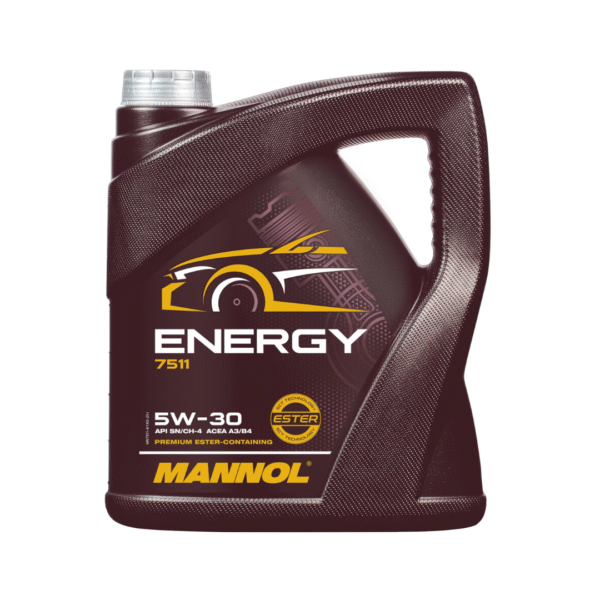 MANNOL MN7511 Energy 5W-30 SN – 4 Litre | Fully Synthetic Engine Oil for Modern Petrol & Diesel Engines