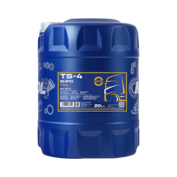 MANNOL 7104 SHPD TS-4 EXTRA 15W40 CI-4 20L – Heavy-Duty Diesel Engine Oil