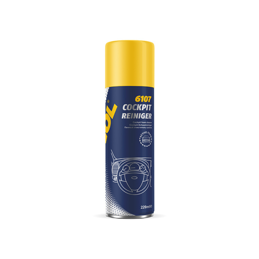 Untitled design MANNOL 6107 Cockpit Cleaner 450ml – Interior Dashboard & Plastic Care Spray | Anti-Static, Long-Lasting Shine & Dust Protection - Image 1