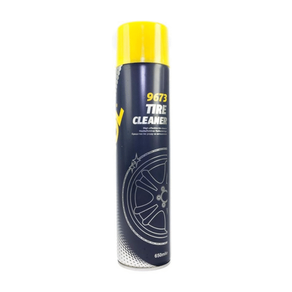 MANNOL MN9673 Tyre Cleaner 650ml – Professional Tire Cleaner & Shine Spray | Removes Dirt, Restores Black Finish