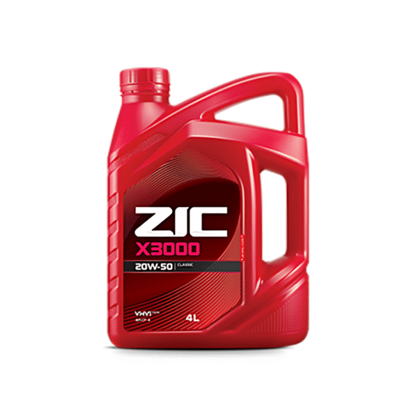 ZIC X3 Classic 20W‑50 Engine Oil – 4 L | High‑Viscosity Mineral Oil for High‑Mileage & Older Engines