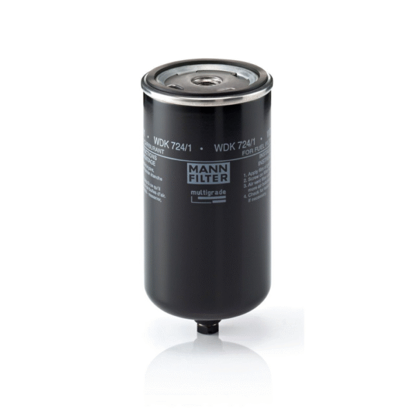 MANN FILTER WDK 724/1 High-Pressure Diesel Fuel Filter – Spin-On Fuel Filter for Trucks, Buses & Industrial Engines