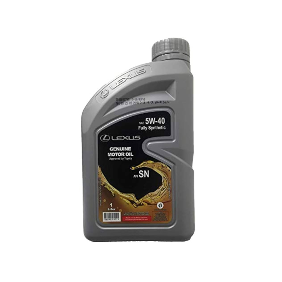 LEXUS 0888083716 ENG OIL 5w40 SN Lexus 08880-83716 Engine Oil 5W-40 SN 1L | Genuine Lexus Fully Synthetic Motor Oil - Image 1