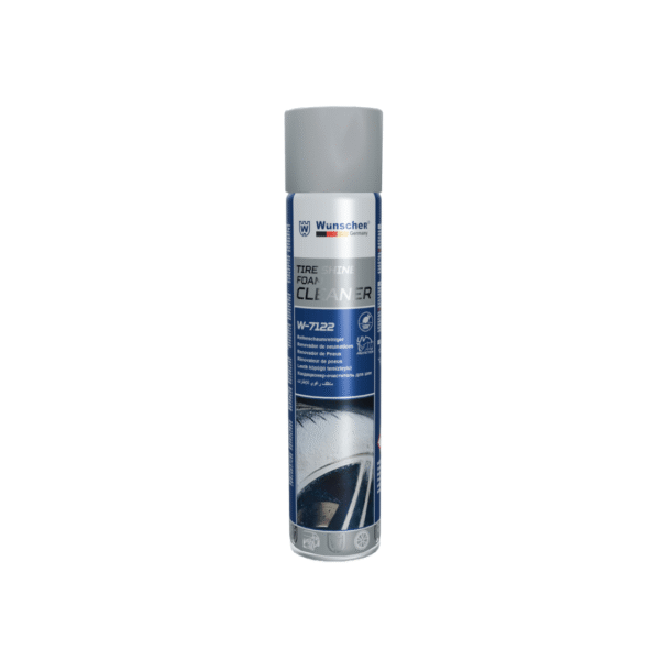 Wunscher W7122 Tire Foam Cleaner 650ml – Premium Tire & Rubber Cleaner Spray