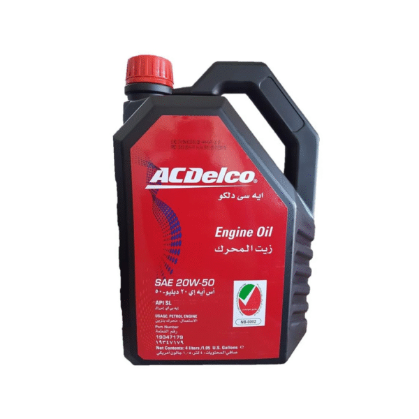 ACDelco Engine Oil 20W50 19347179 4L – High-Performance Motor Oil for Cars & Light Trucks