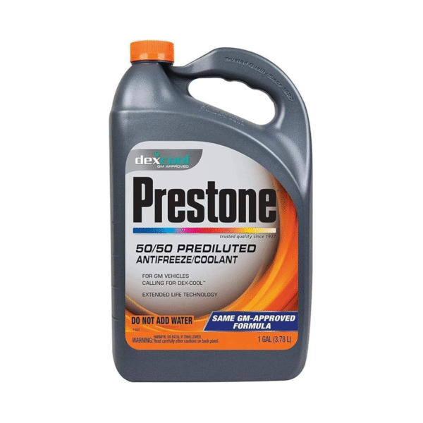 Prestone 50% Coolant for GM Vehicles 3.78L – Long-Life Engine Antifreeze & Radiator Protection